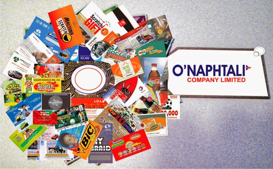 Call Kunle 08127684417 for the printing of Scratch Cards in Lagos