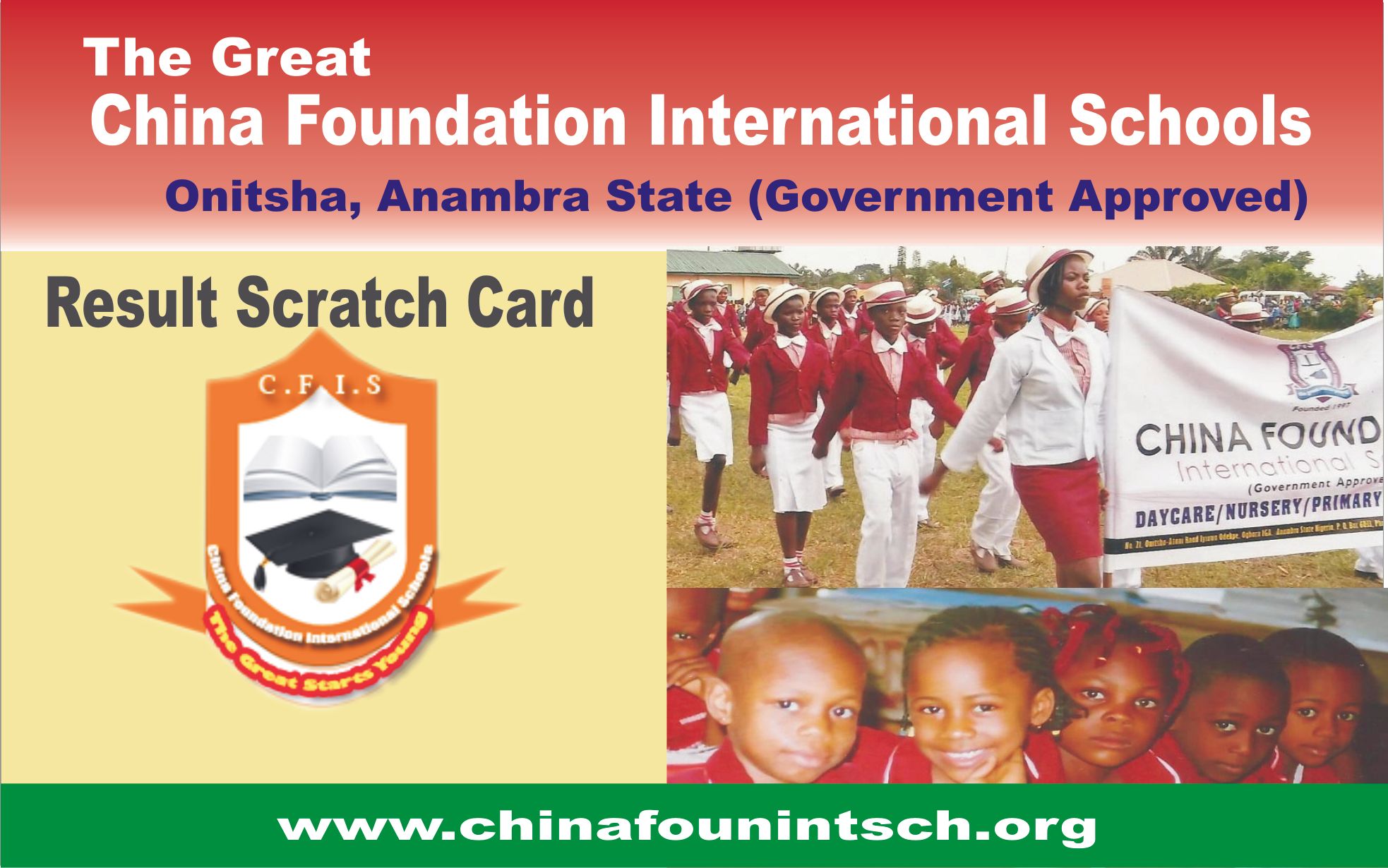 TO PRINT YOUR E-ACCESS SCRATCH CARDS FOR SCHOOLS, CALL CHINEDU ON 09022536974