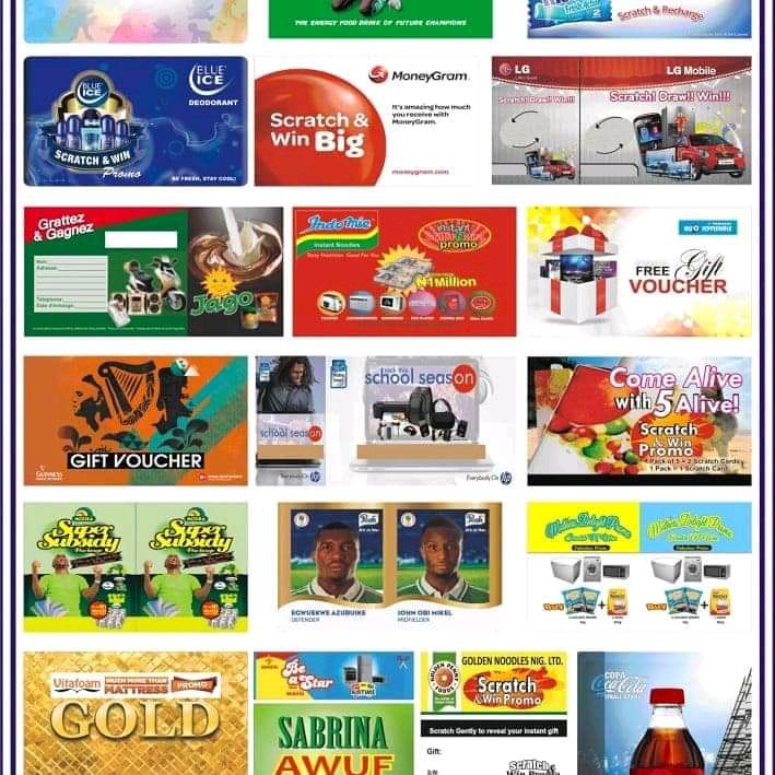 PRINT ALL TYPES OF SCRATCH CARDS IN LAGOS CALL EMMANUEL ON 08176499649,09021612751