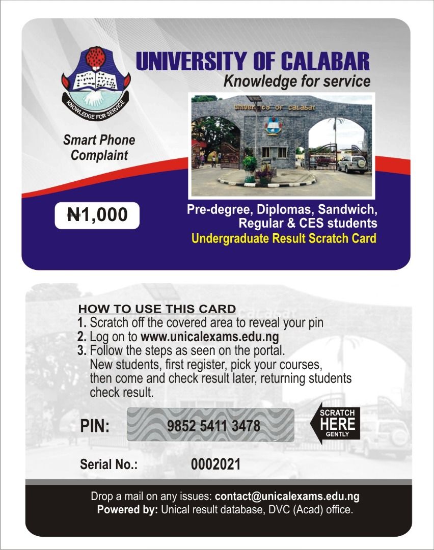 CONTACT CHINEDU ON 09022536974 TO PRINT ALL TYPES OF SCRATCH CARDS