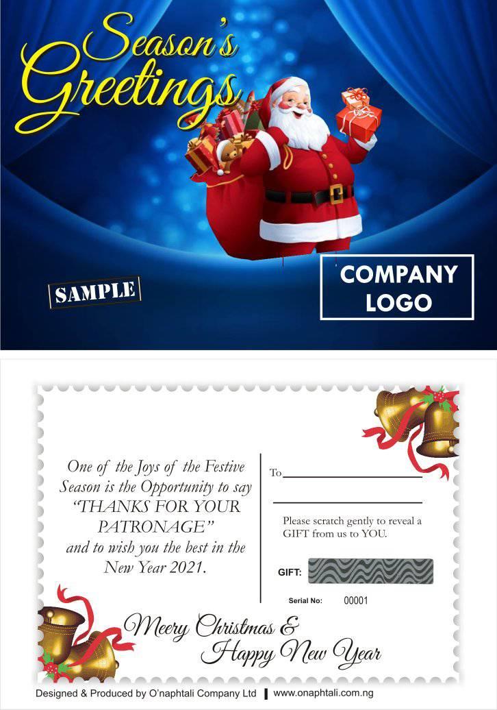 PRINT QUALITY SEASON'S GREETINGS CUSTOMIZES CARD IN LAGOS CALL EMMANUEL ON 08176499649,09021612751