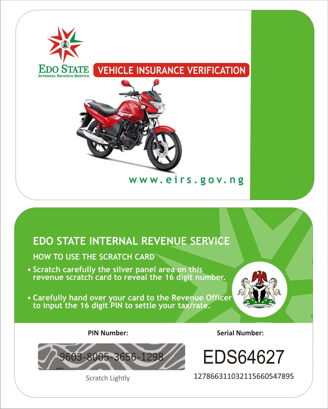 CALL CHINEDU ON 09022536974 TO PRINT E-PAYMENT SCRATCH CARDS