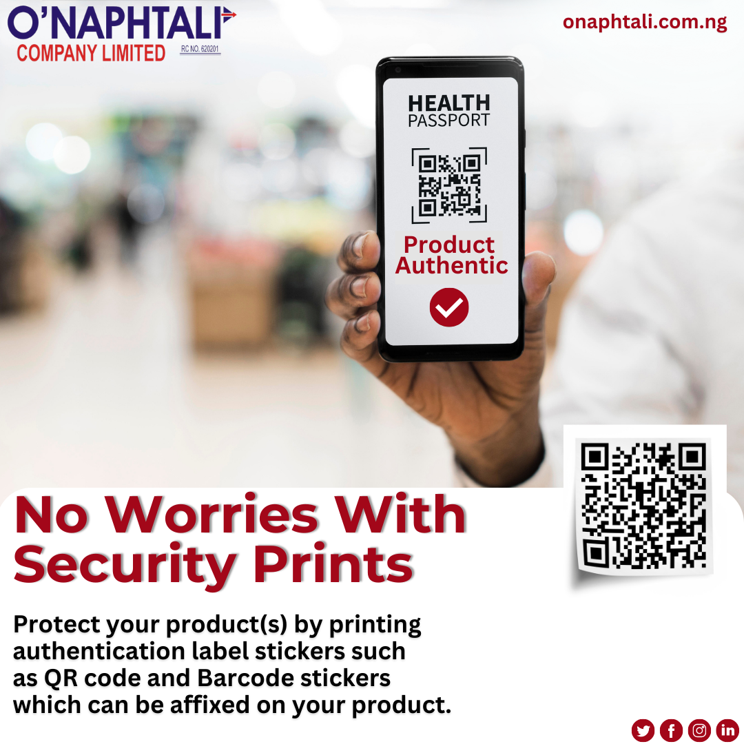 CALL CHINEDU ON 08179651585 TO PRINT AUTHENTICATION LABELS FOR YOUR PRODUCTS